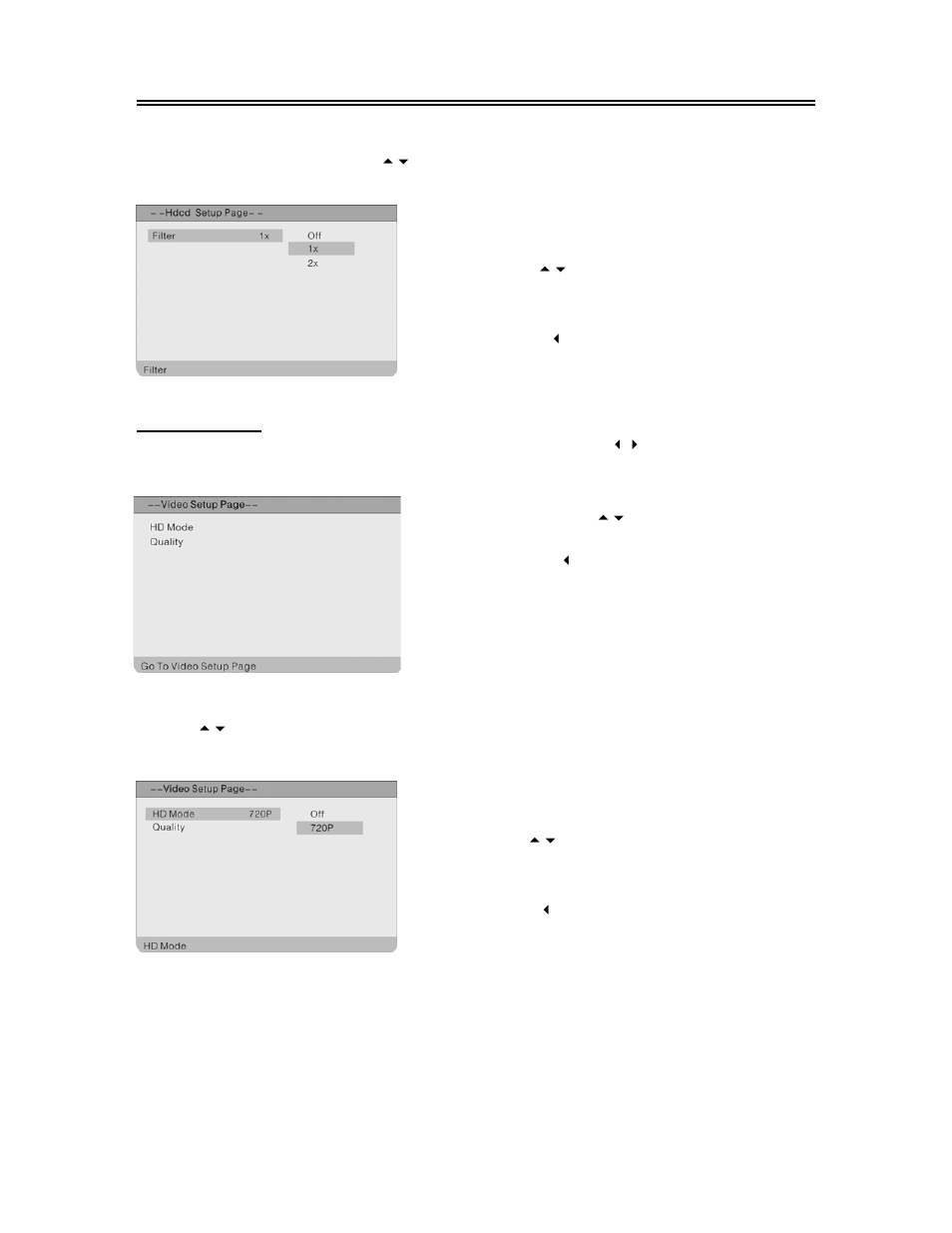 Dvd system setup(continued), Video setup | Polaroid FXM-2611C User Manual | Page 40 / 46