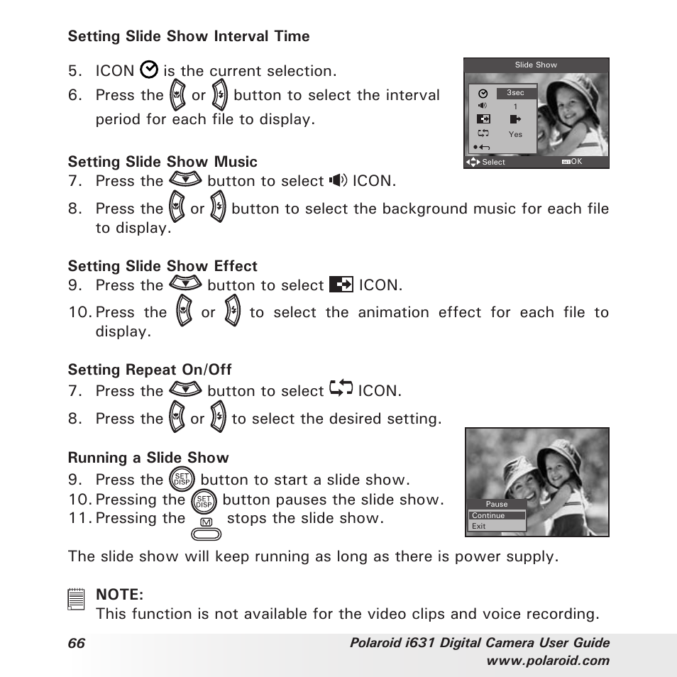 Polaroid I631 User Manual | Page 66 / 113