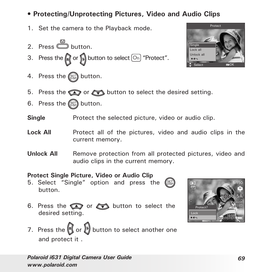 Polaroid I631 User Manual | Page 69 / 113