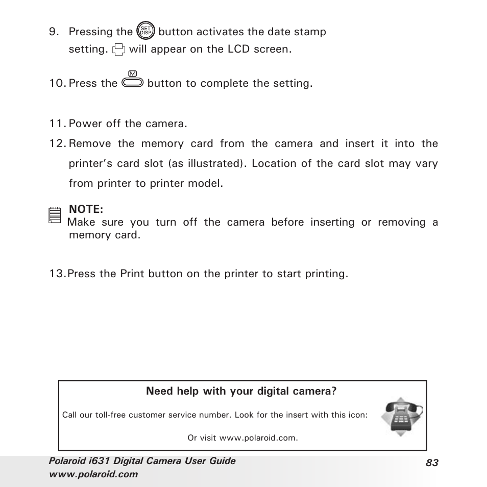 Polaroid I631 User Manual | Page 83 / 113