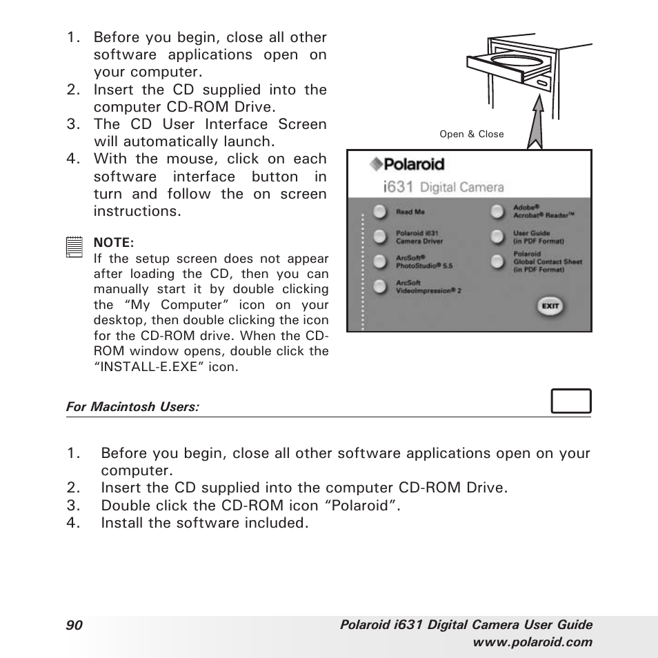 Polaroid I631 User Manual | Page 90 / 113