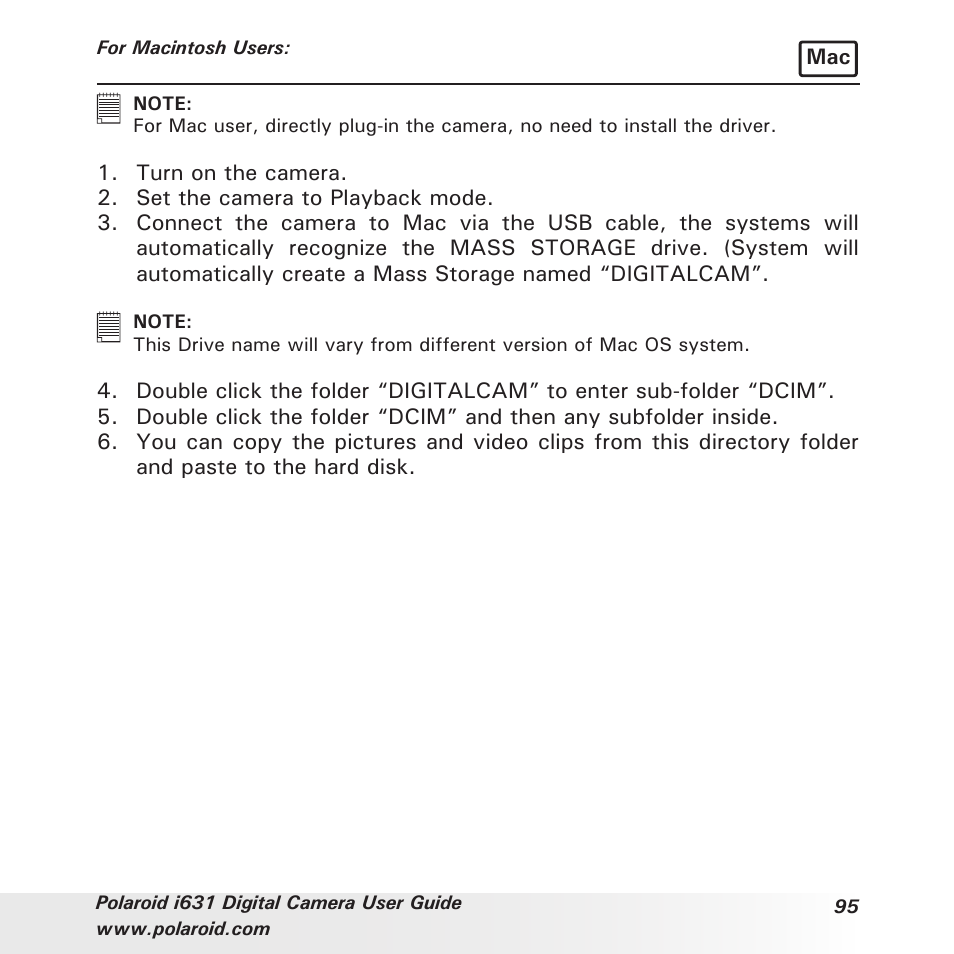 Polaroid I631 User Manual | Page 95 / 113