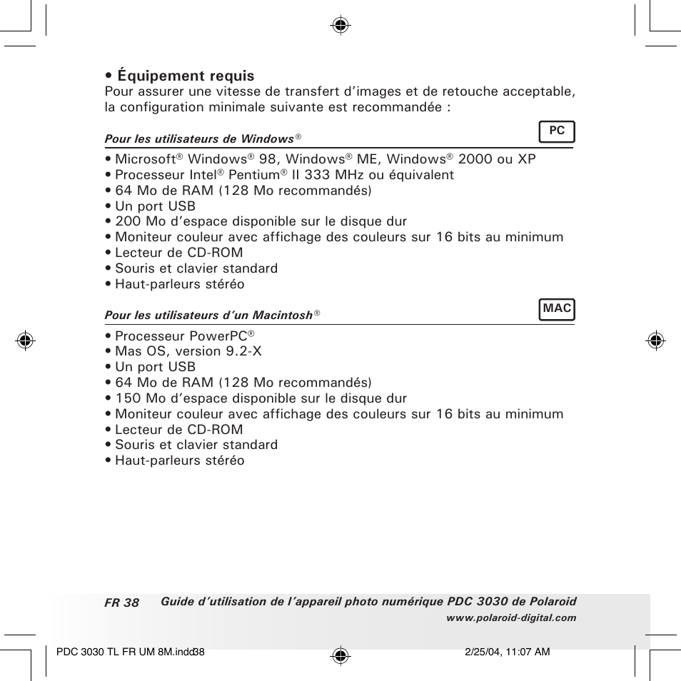 Polaroid PDC 3030 User Manual | Page 134 / 145