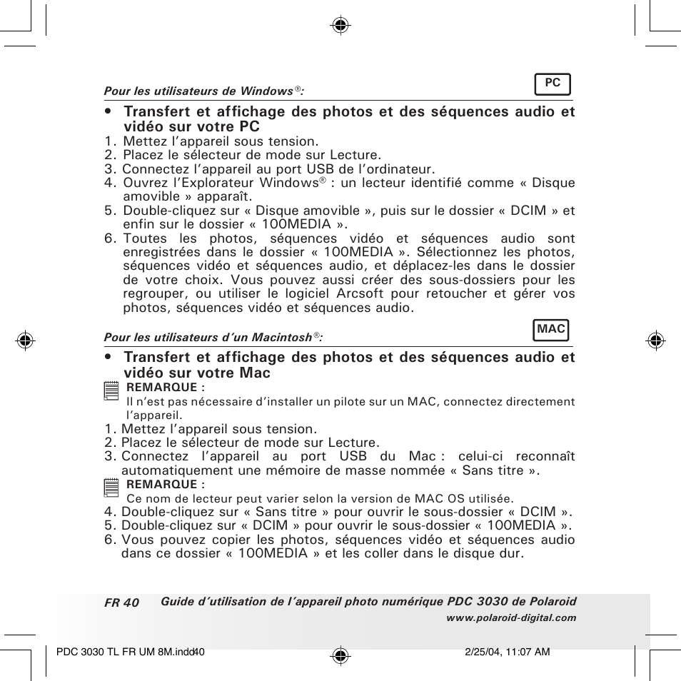 Polaroid PDC 3030 User Manual | Page 136 / 145