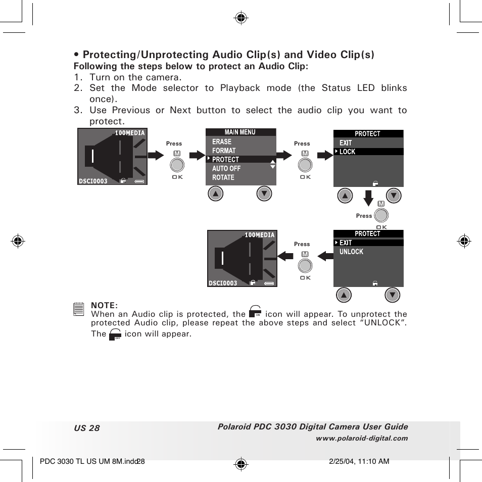 Polaroid PDC 3030 User Manual | Page 28 / 145