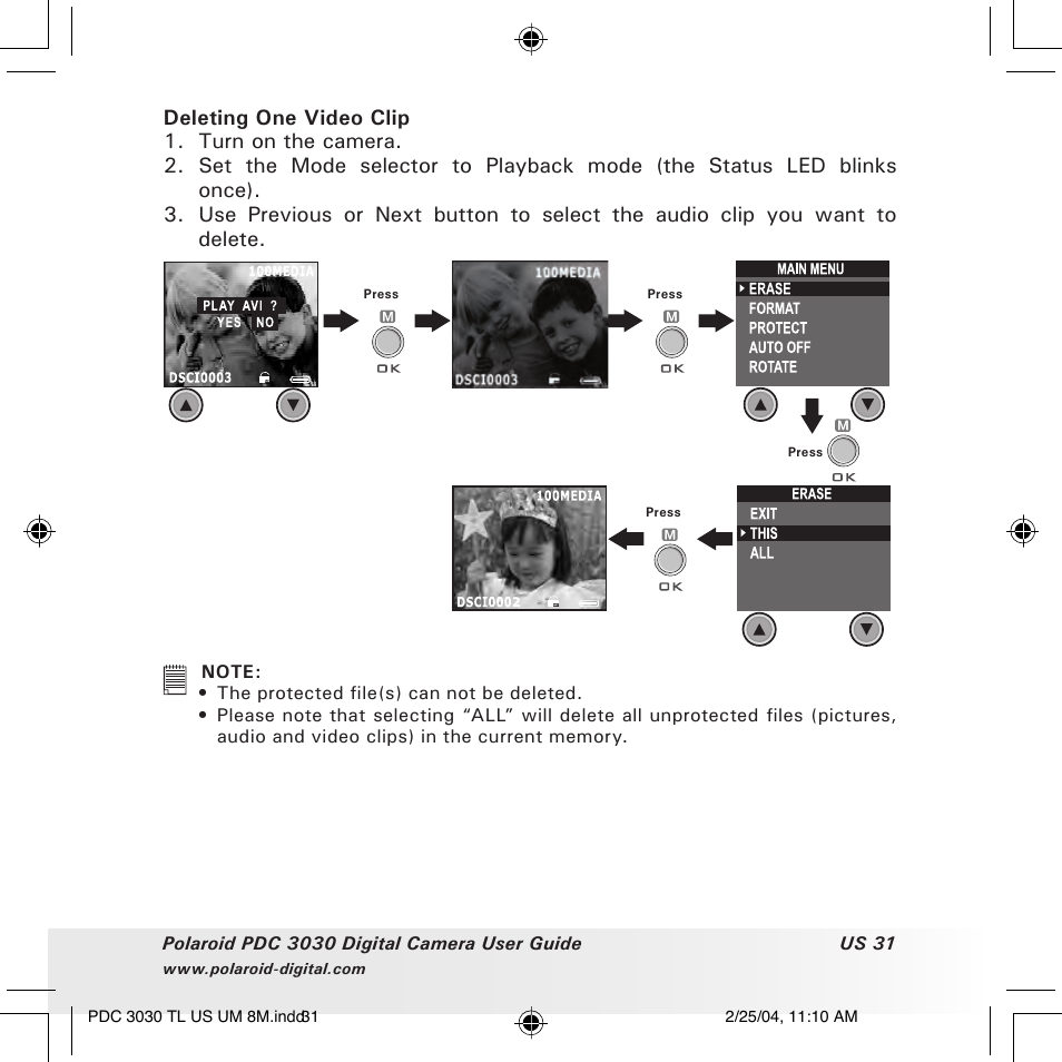 Polaroid PDC 3030 User Manual | Page 31 / 145