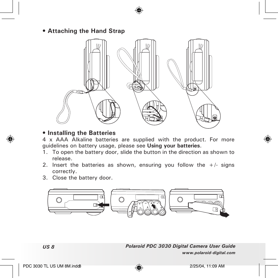 Polaroid PDC 3030 User Manual | Page 8 / 145