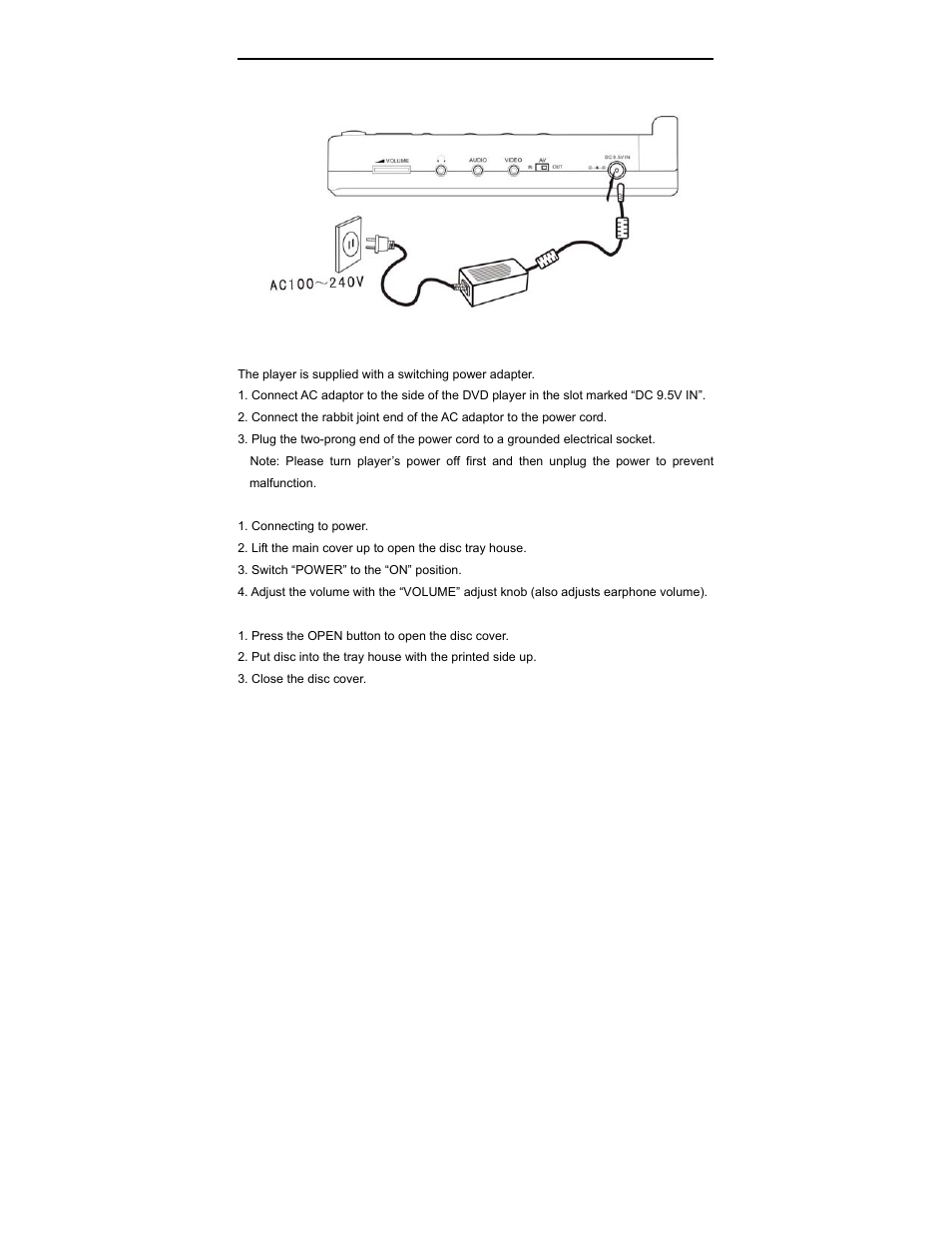 Using the ac adapter | Polaroid PDV-0700K User Manual | Page 12 / 29