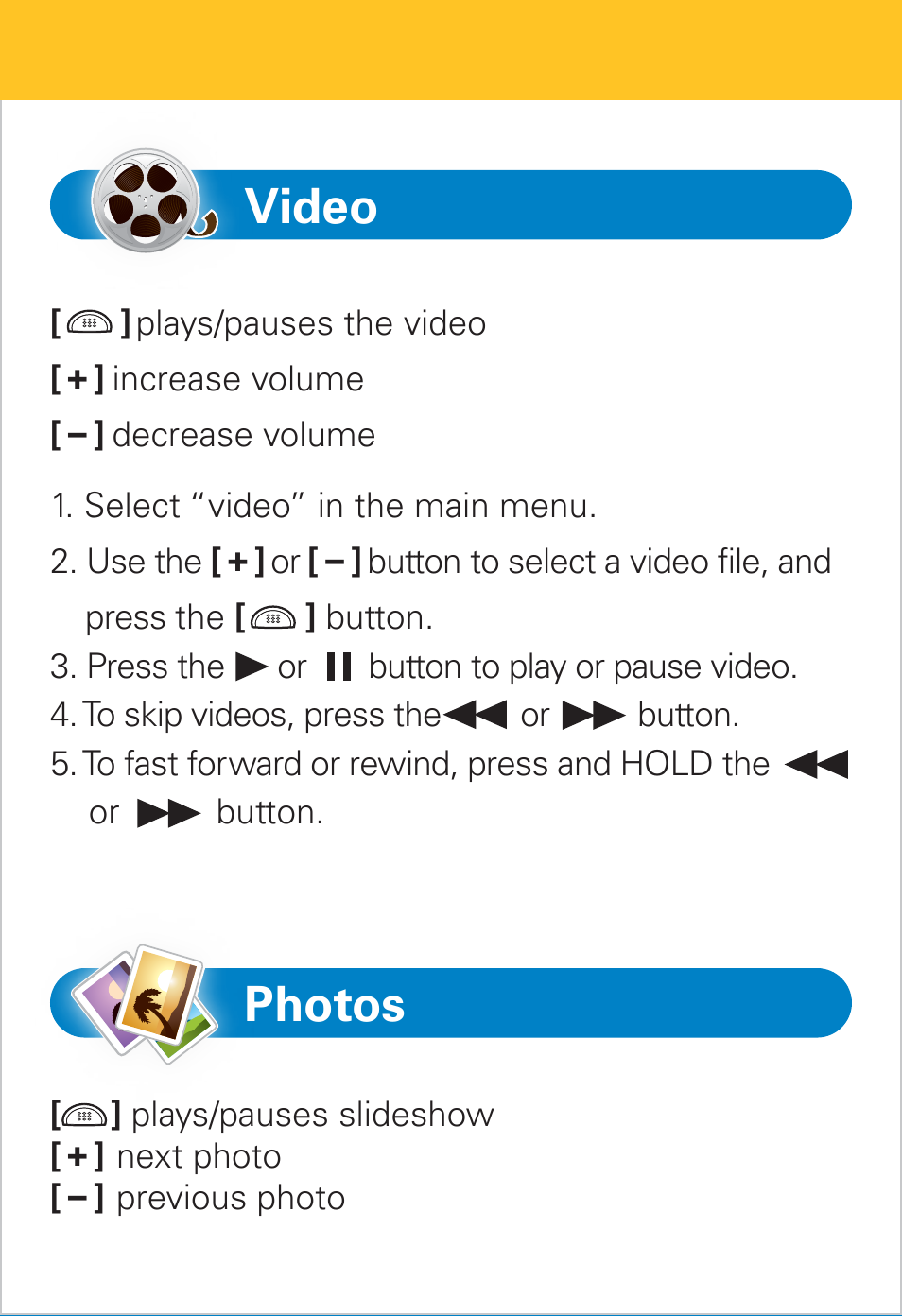 Video photos | Polaroid PMP281-8 User Manual | Page 11 / 14