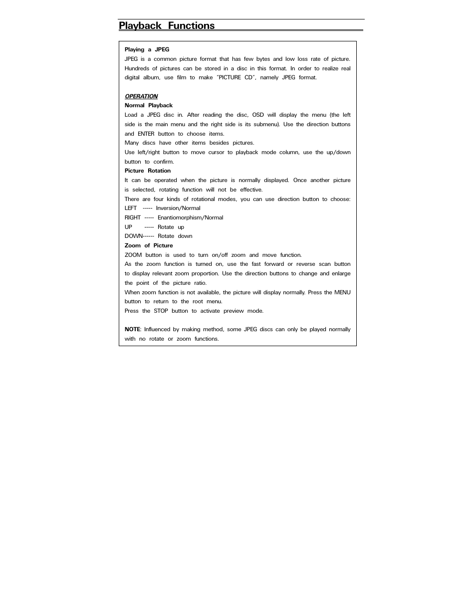 Playback functions | Polaroid PDV-0823A User Manual | Page 24 / 31