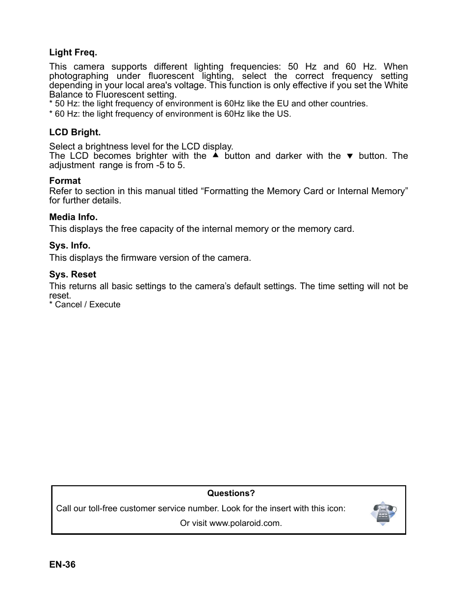 Polaroid t833 User Manual | Page 37 / 45