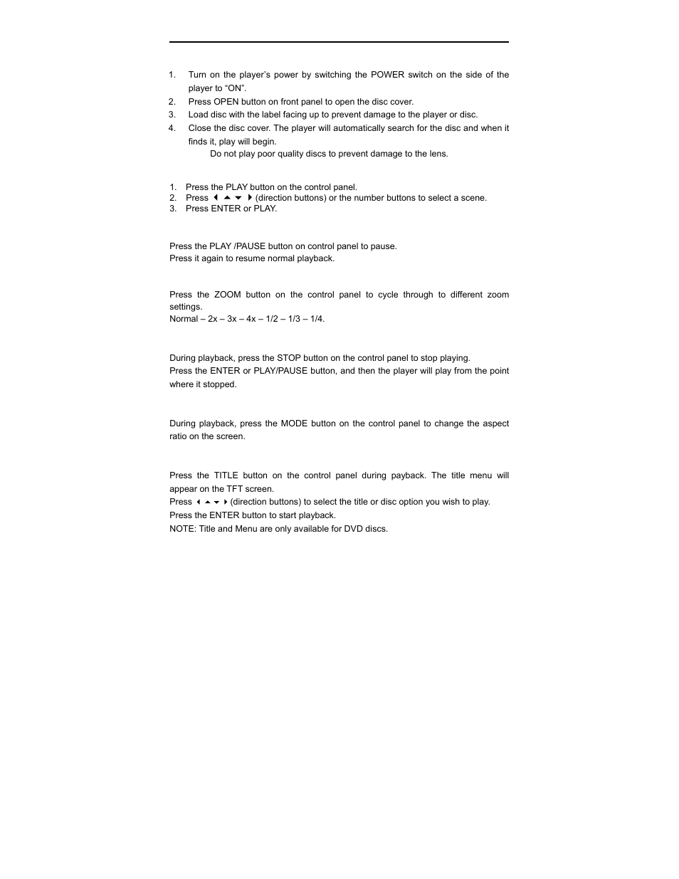 Disc playback | Polaroid PDV-0713A User Manual | Page 17 / 29