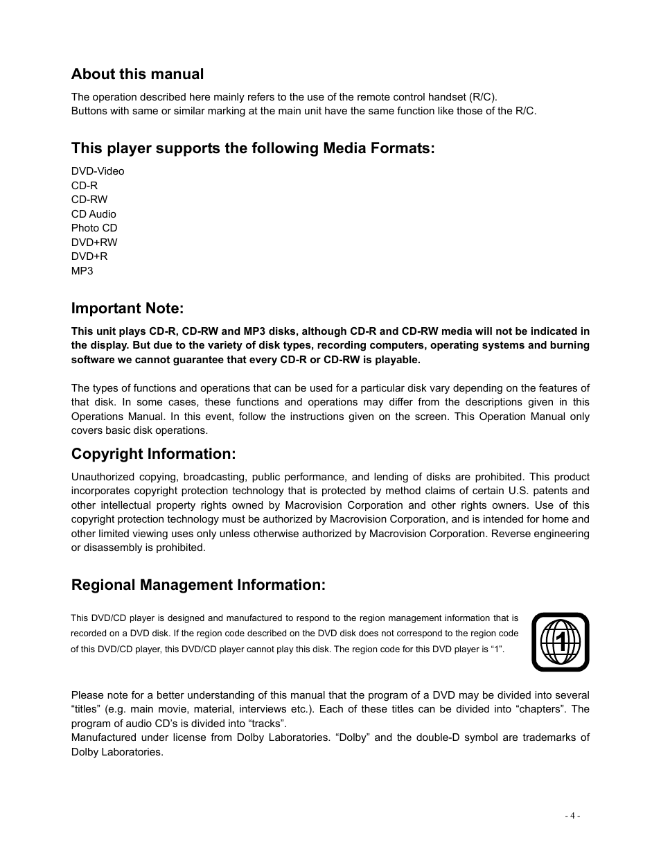 Polaroid DVR-0800 User Manual | Page 4 / 29