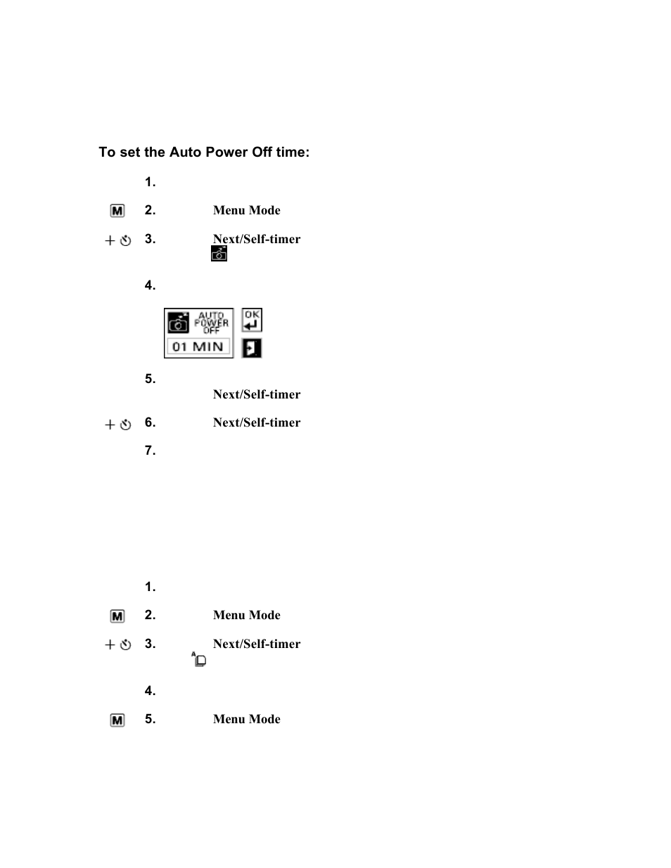 Setting the auto power off time, Setting playback mode | Polaroid PhotoMAX PDC 700 User Manual | Page 18 / 59