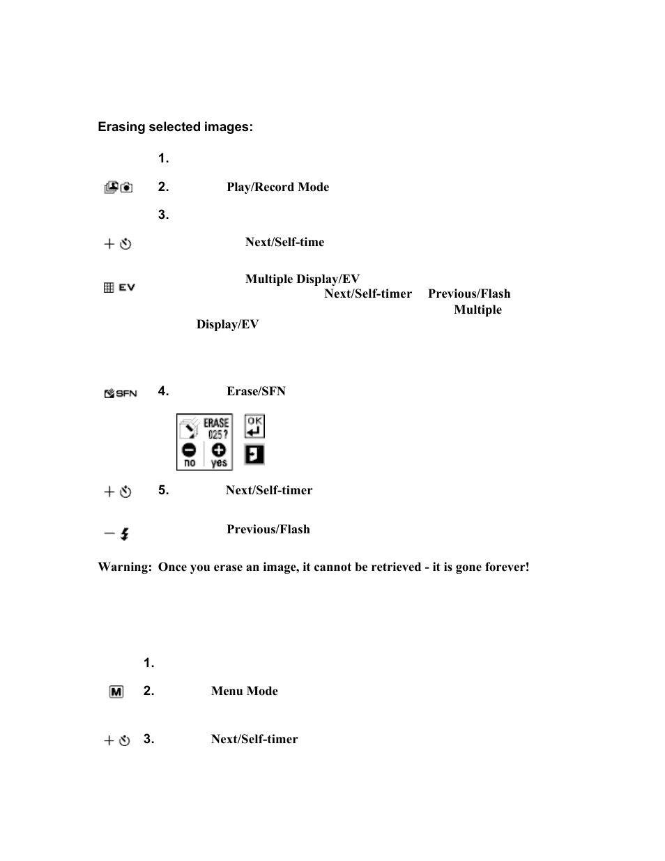 Erasing images | Polaroid PhotoMAX PDC 700 User Manual | Page 22 / 59