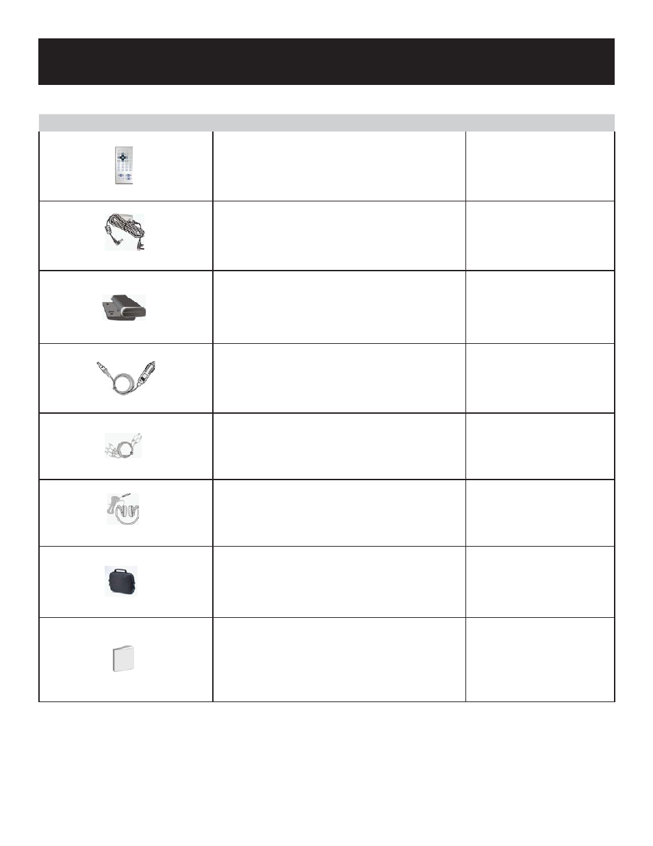 Accessories | Polaroid PDU-0743 User Manual | Page 6 / 33