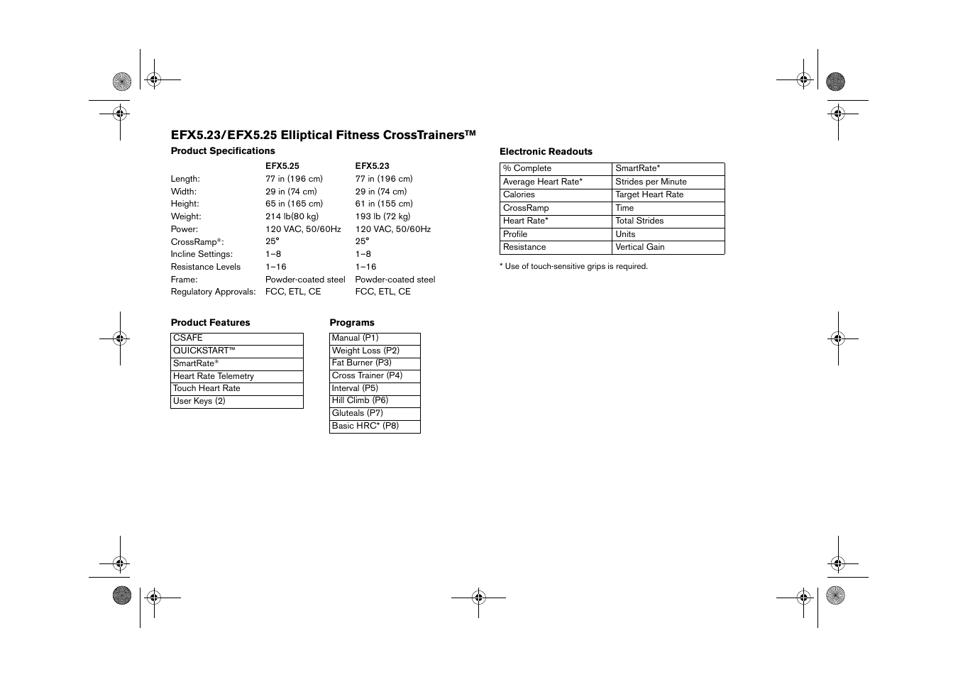 Precor EFX 5.25 User Manual | Page 55 / 56