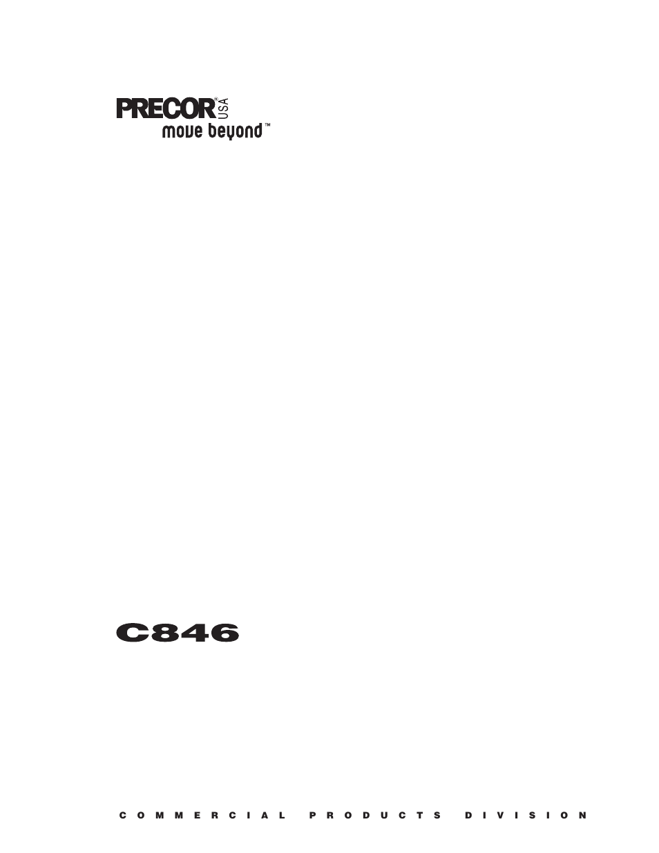 Precor C846 User Manual | 60 pages