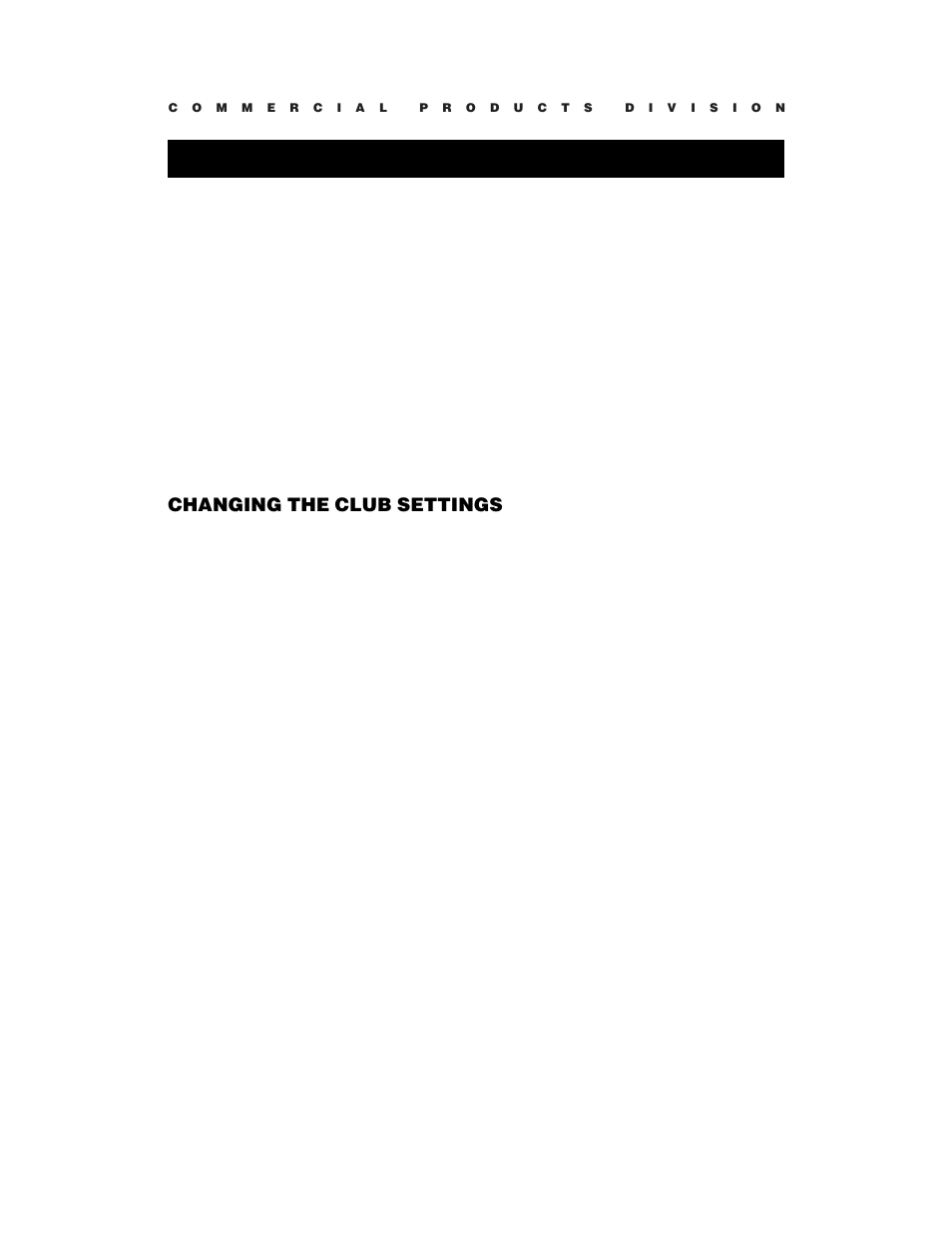 Club information, Changing the club settings | Precor C846 User Manual | Page 15 / 60