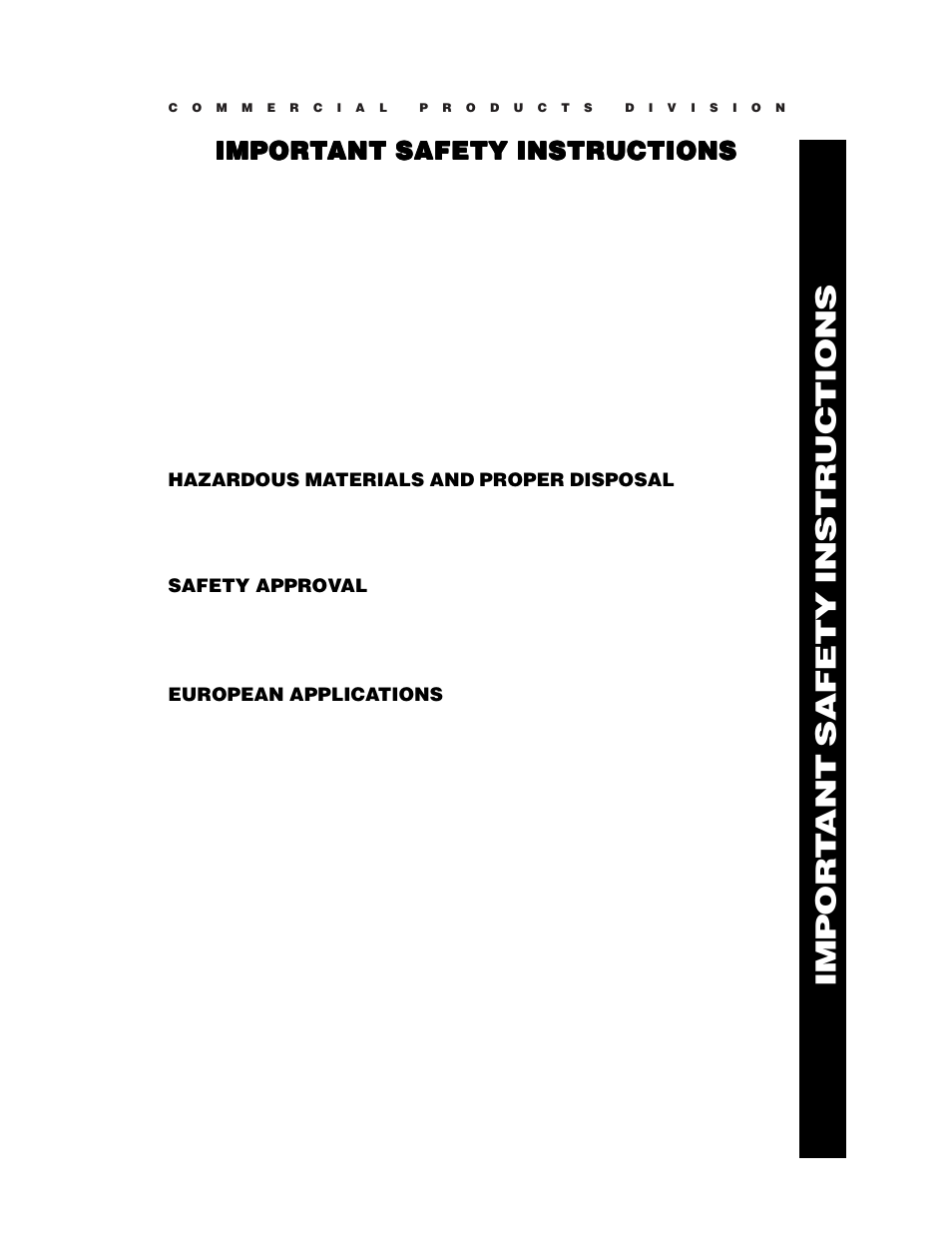 Impor t ant safety instructions | Precor C846 User Manual | Page 3 / 60