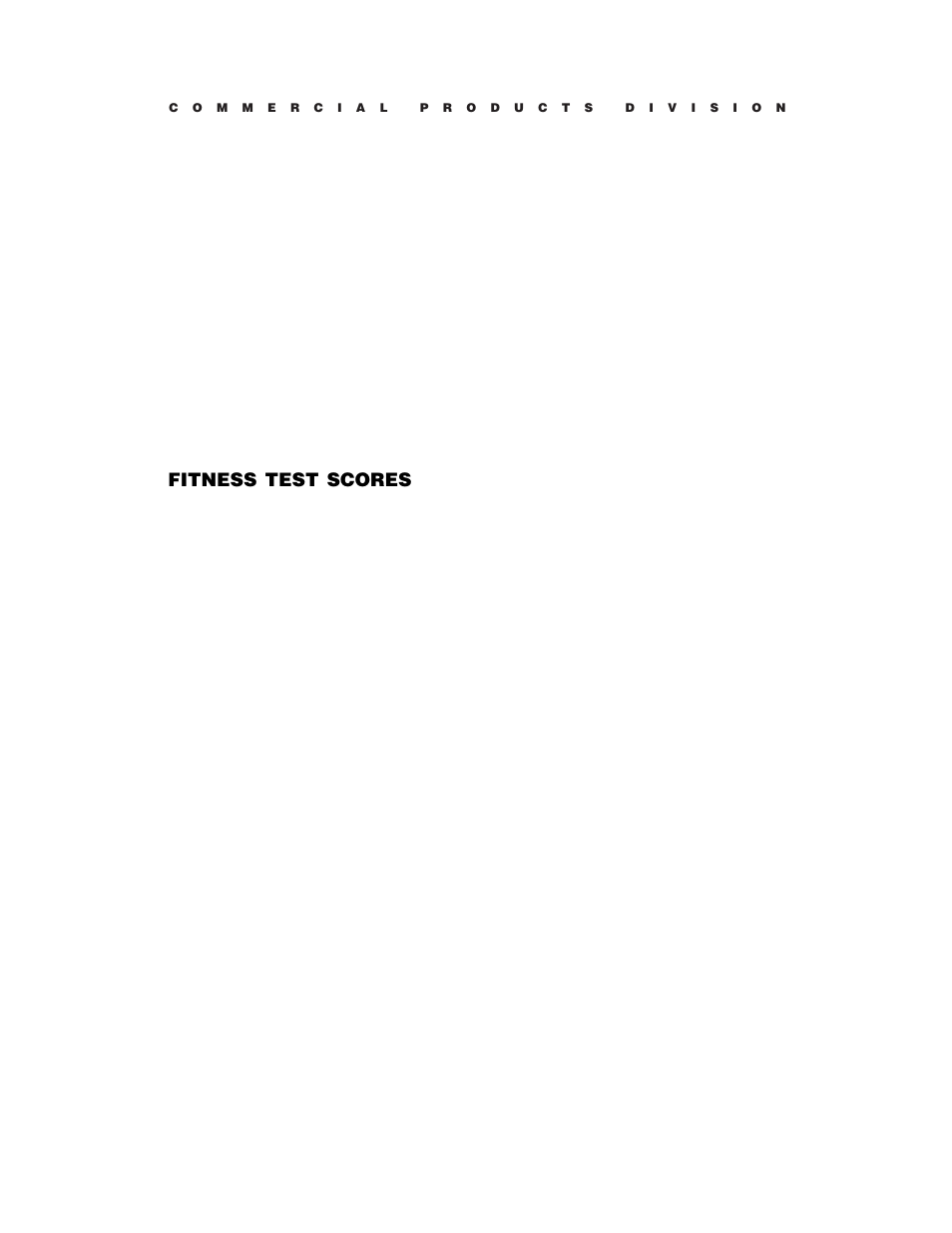 Fitness test scores | Precor C846 User Manual | Page 42 / 60