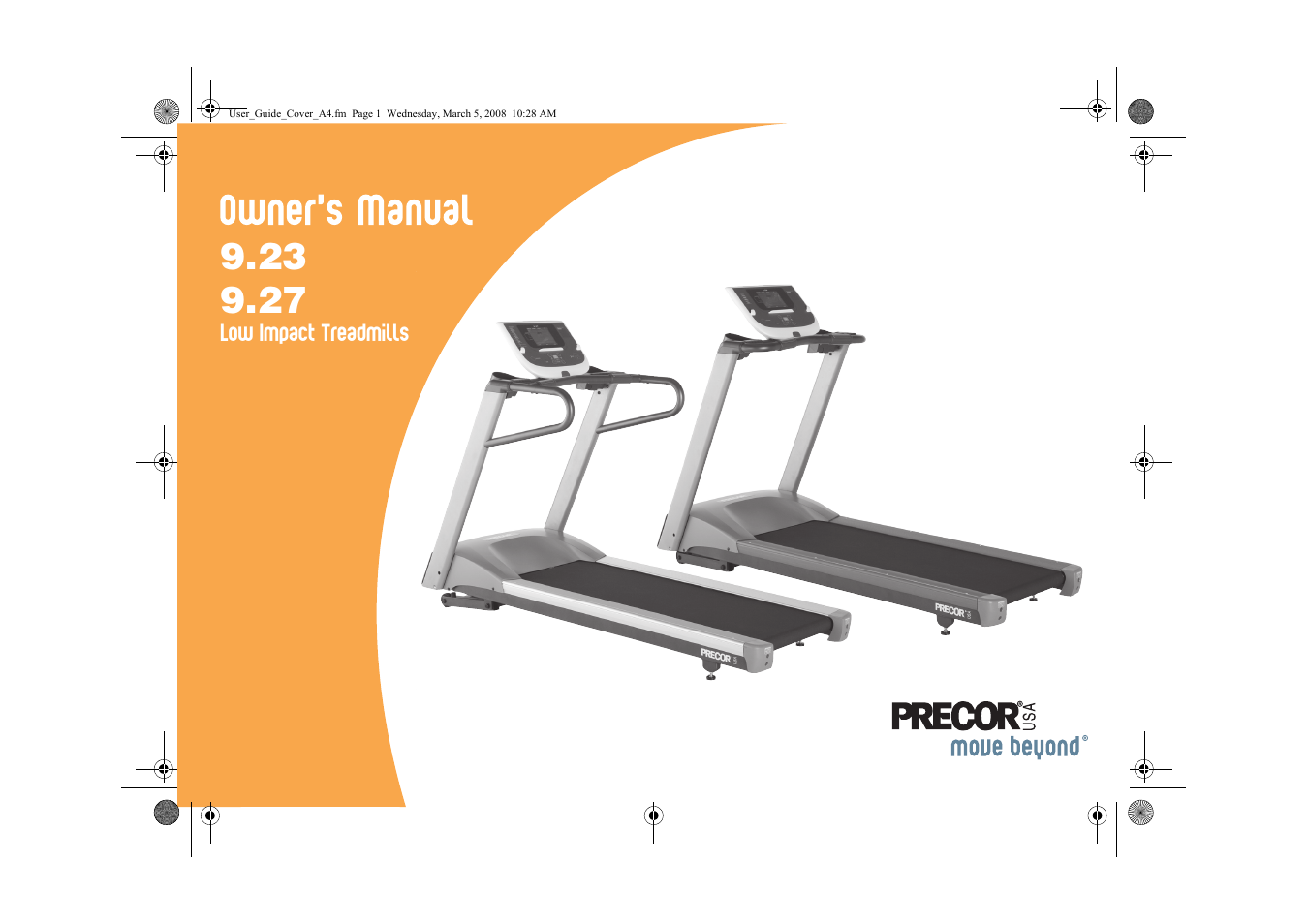 Precor Low Impact 9.27 User Manual | 53 pages