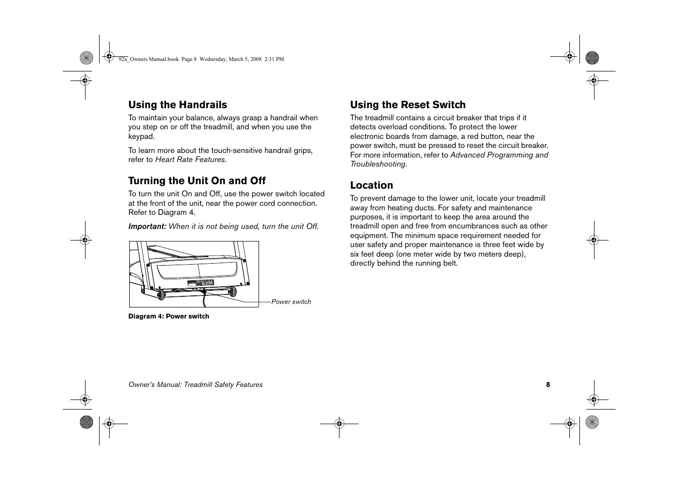 Precor Low Impact 9.27 User Manual | Page 10 / 53