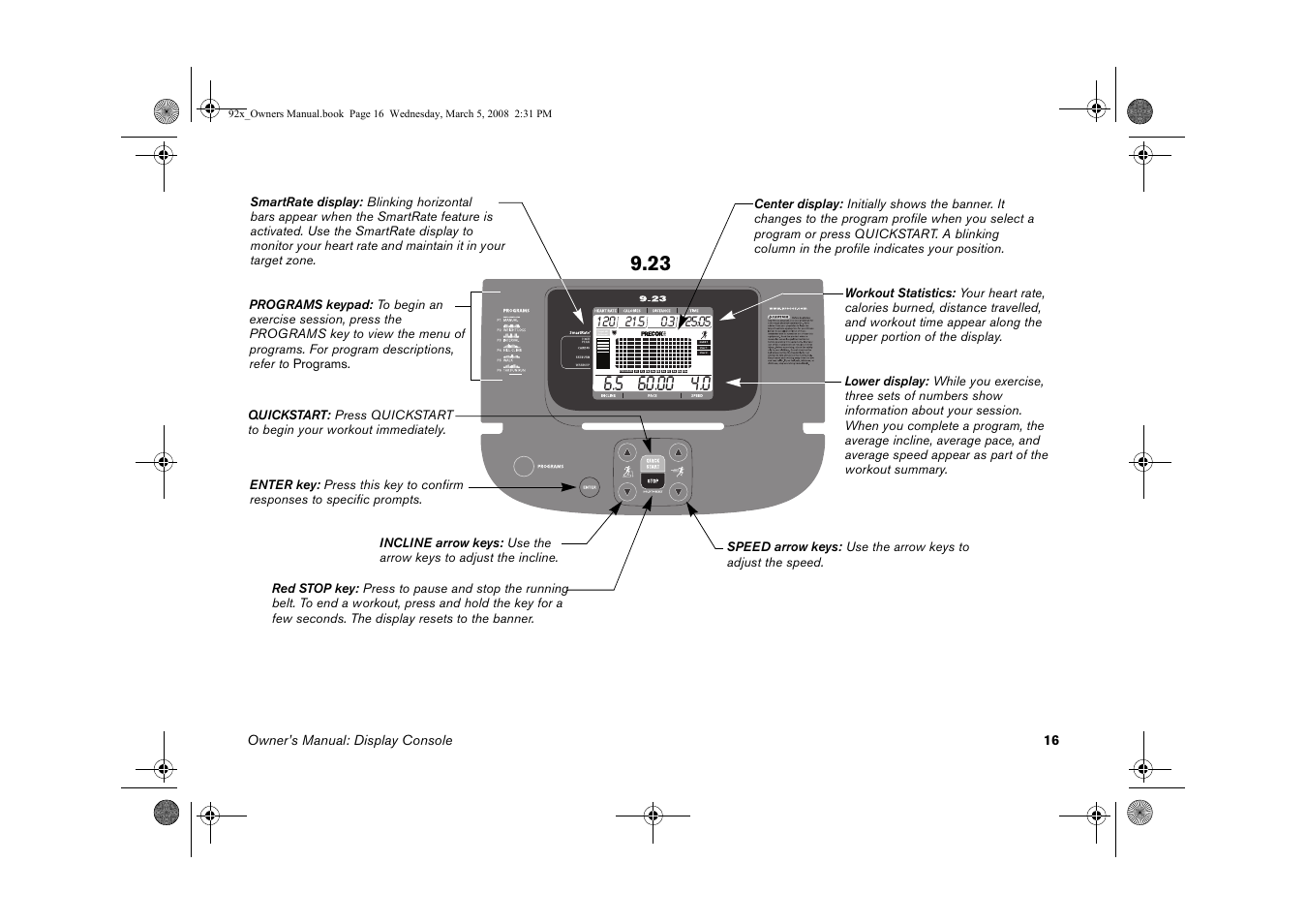 Precor Low Impact 9.27 User Manual | Page 18 / 53
