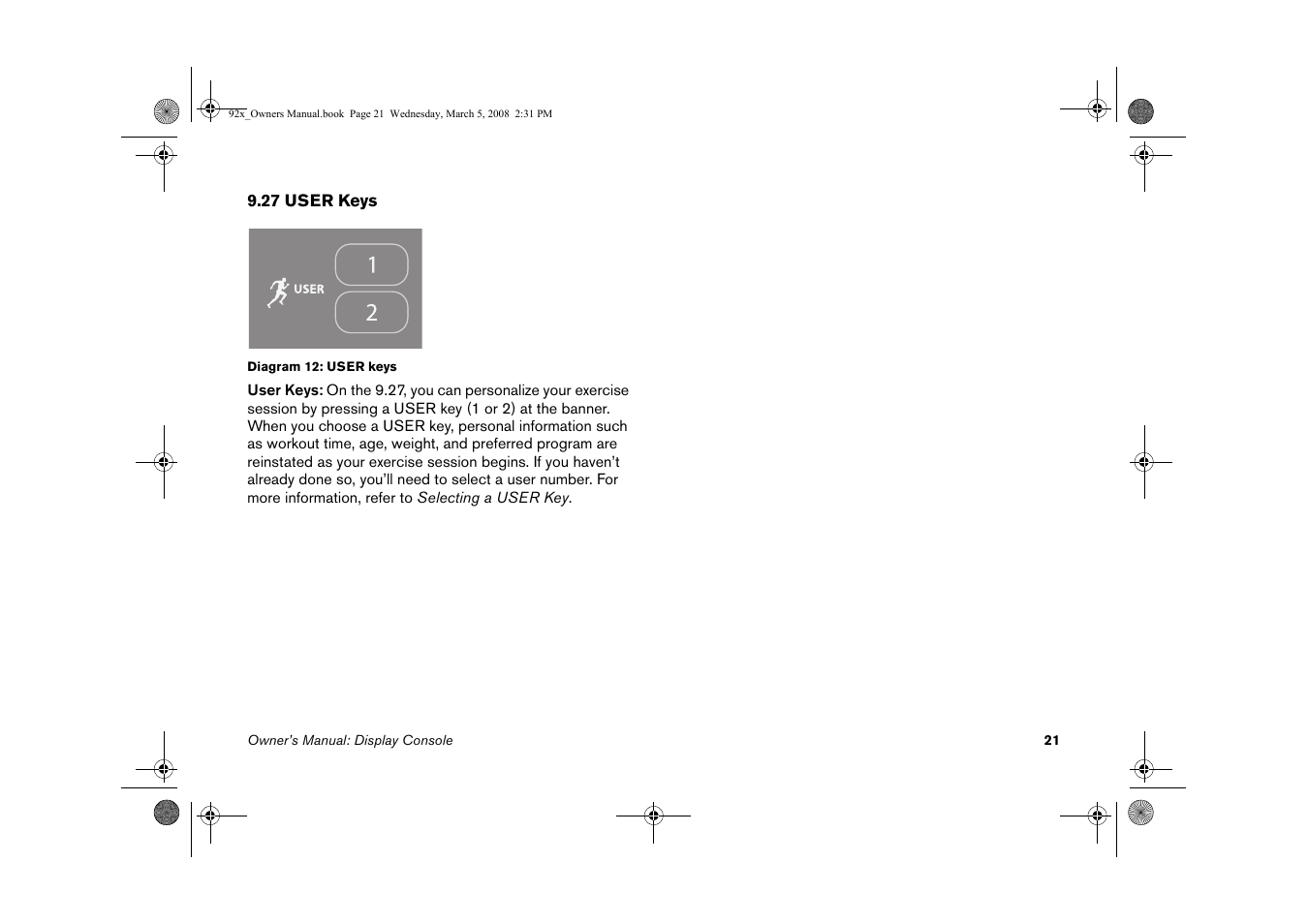 Precor Low Impact 9.27 User Manual | Page 23 / 53