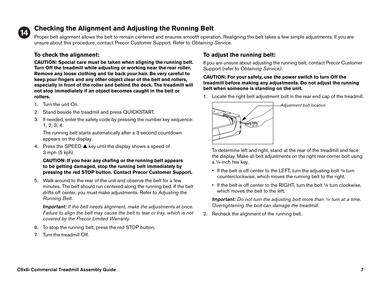 Precor EFX546i User Manual | Page 109 / 114