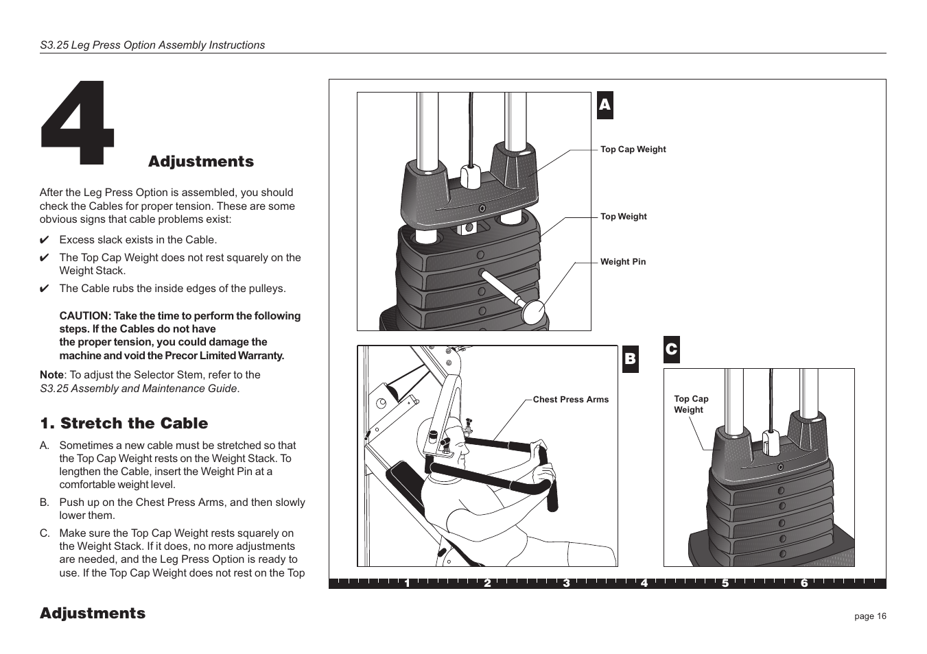 Precor Leg Press S3.25 User Manual | Page 16 / 20