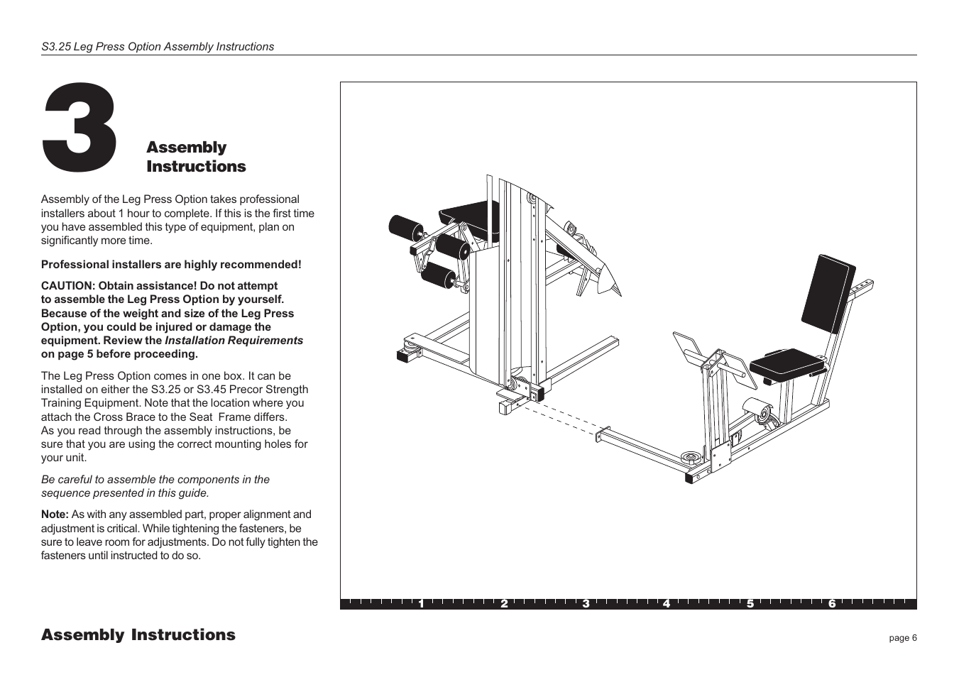 Precor Leg Press S3.25 User Manual | Page 6 / 20