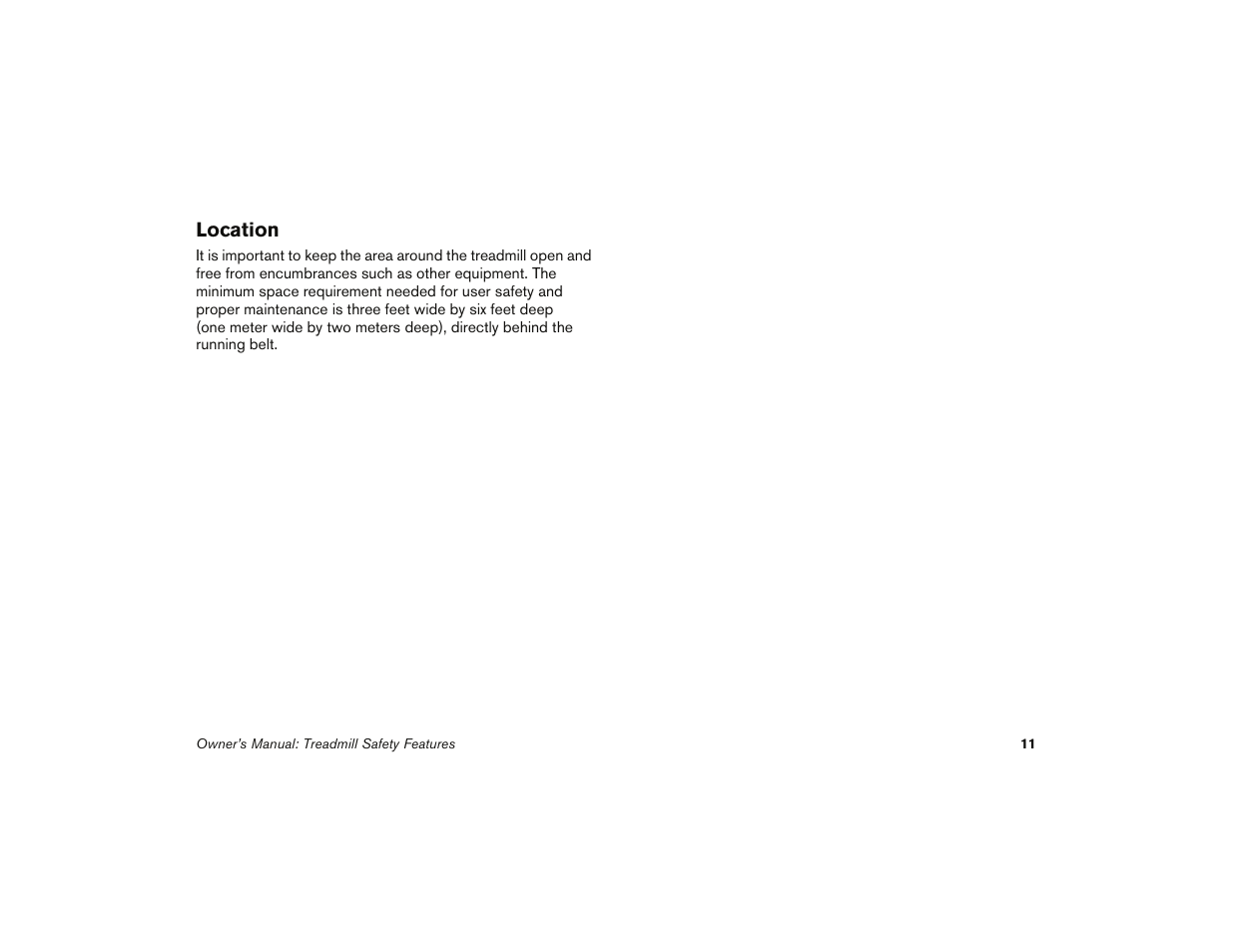 Location | Precor 9.35 User Manual | Page 13 / 96
