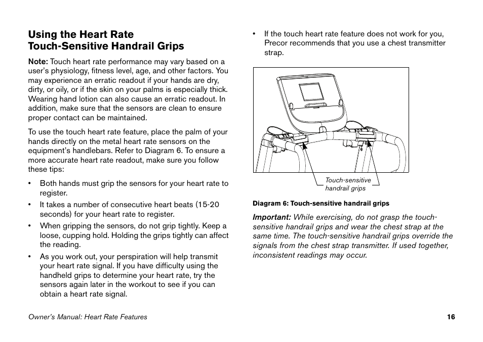 Precor 9.27 User Manual | Page 18 / 59
