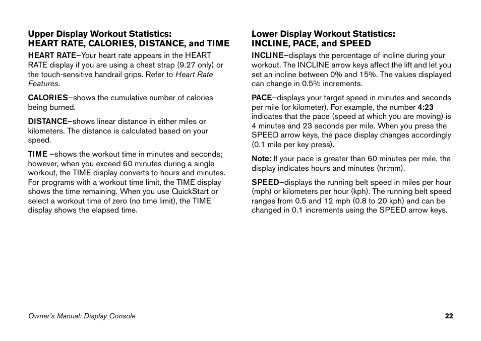 Precor 9.27 User Manual | Page 24 / 59