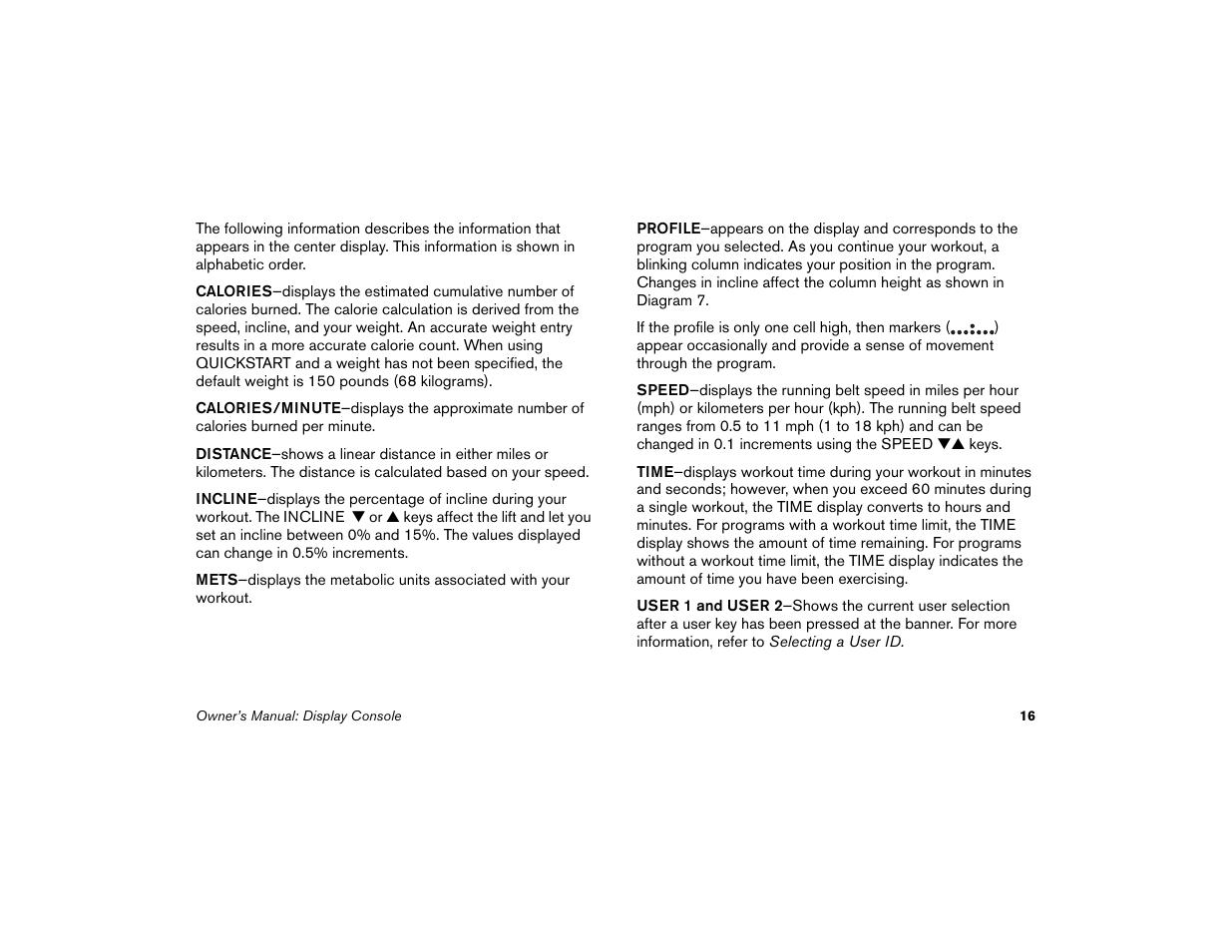 Precor Low Impact M9.33 User Manual | Page 18 / 66
