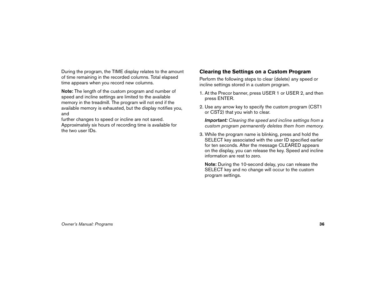 Precor Low Impact M9.33 User Manual | Page 38 / 66