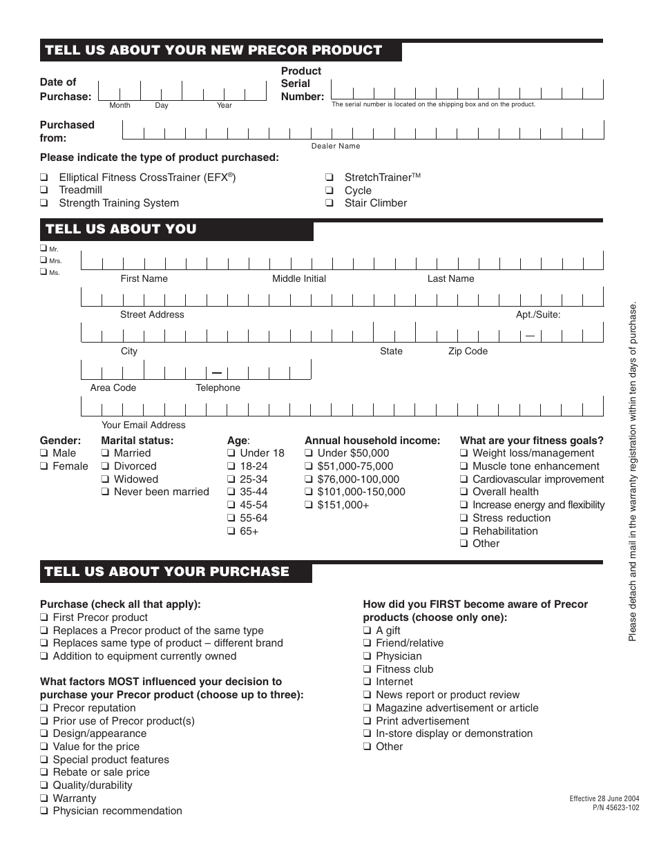 Precor Low Impact M9.33 User Manual | Page 54 / 66