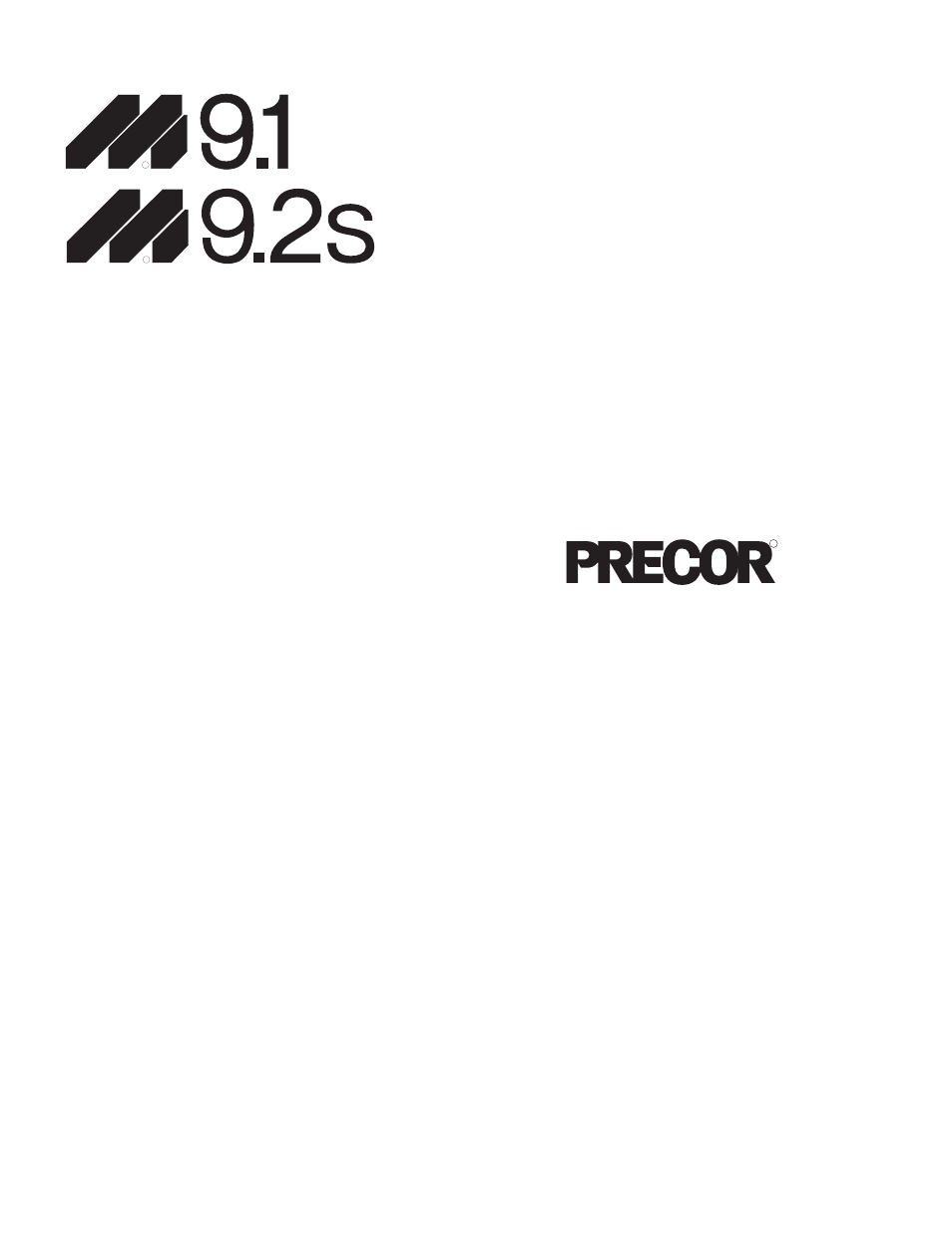 Precor M9.2s User Manual | 32 pages