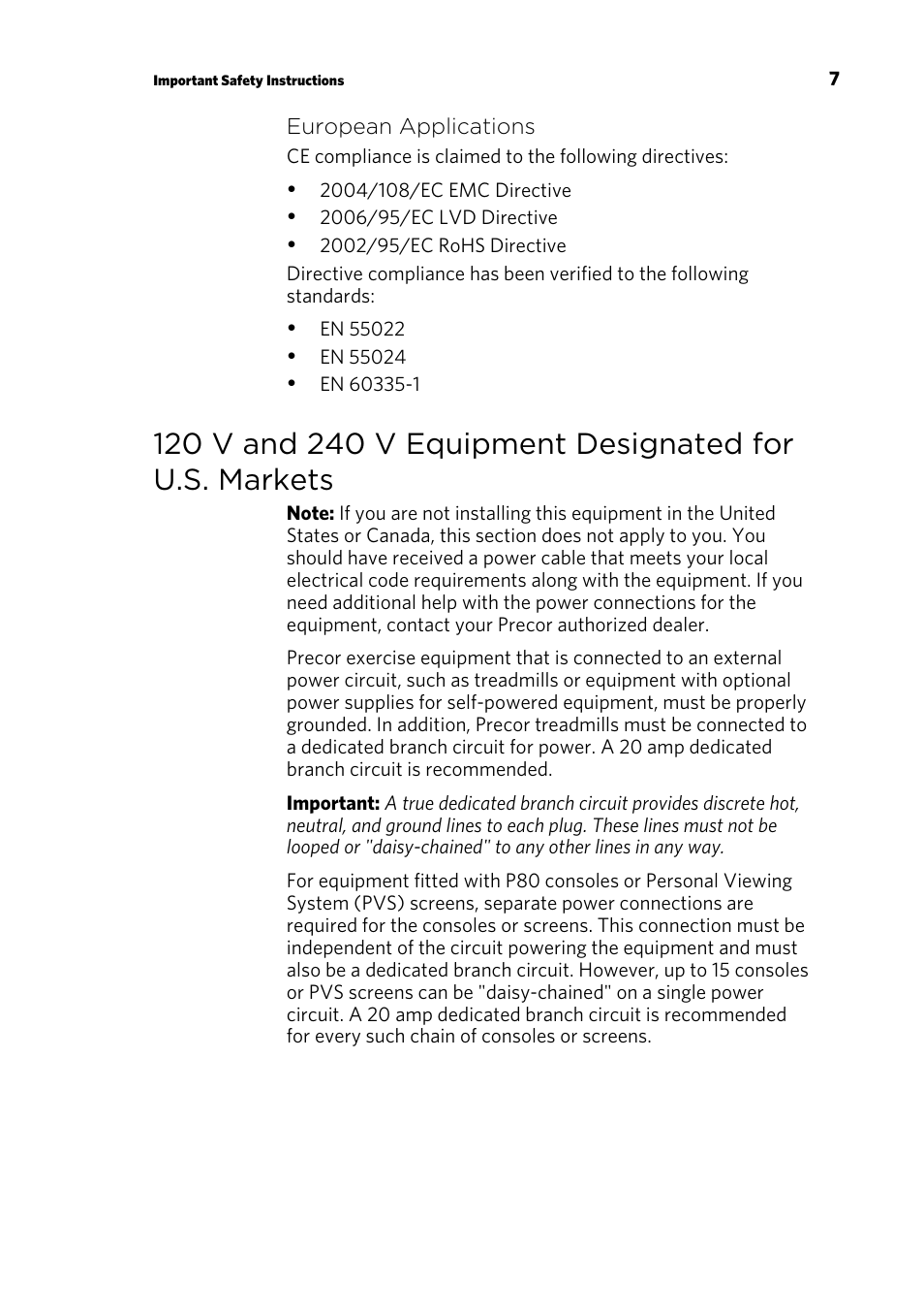 Precor RBK 815 User Manual | Page 49 / 88