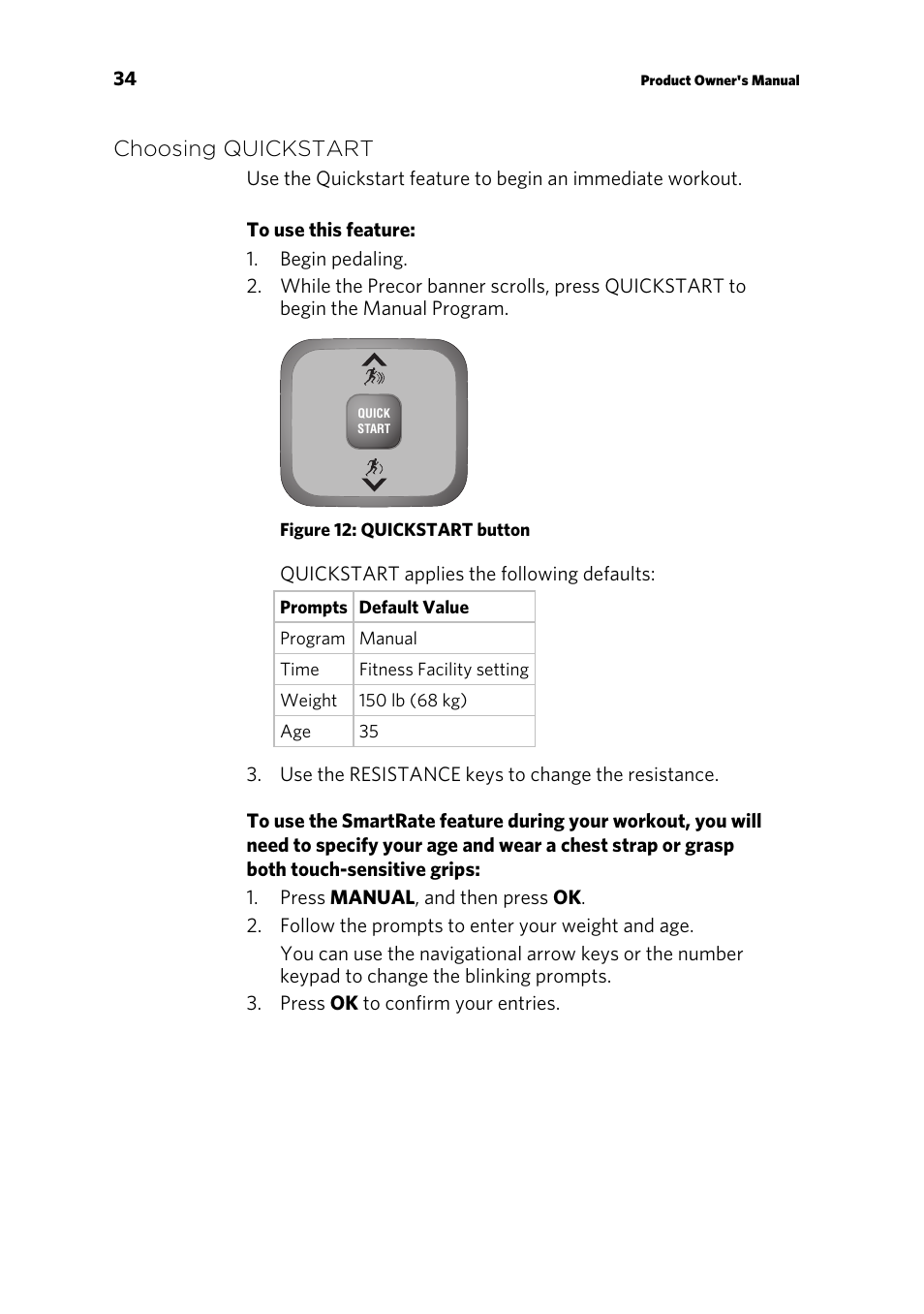 Precor RBK 815 User Manual | Page 76 / 88