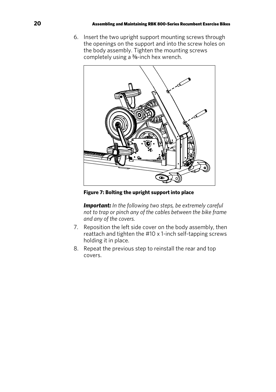 Precor RECUMBENT RBK 800 User Manual | Page 22 / 100