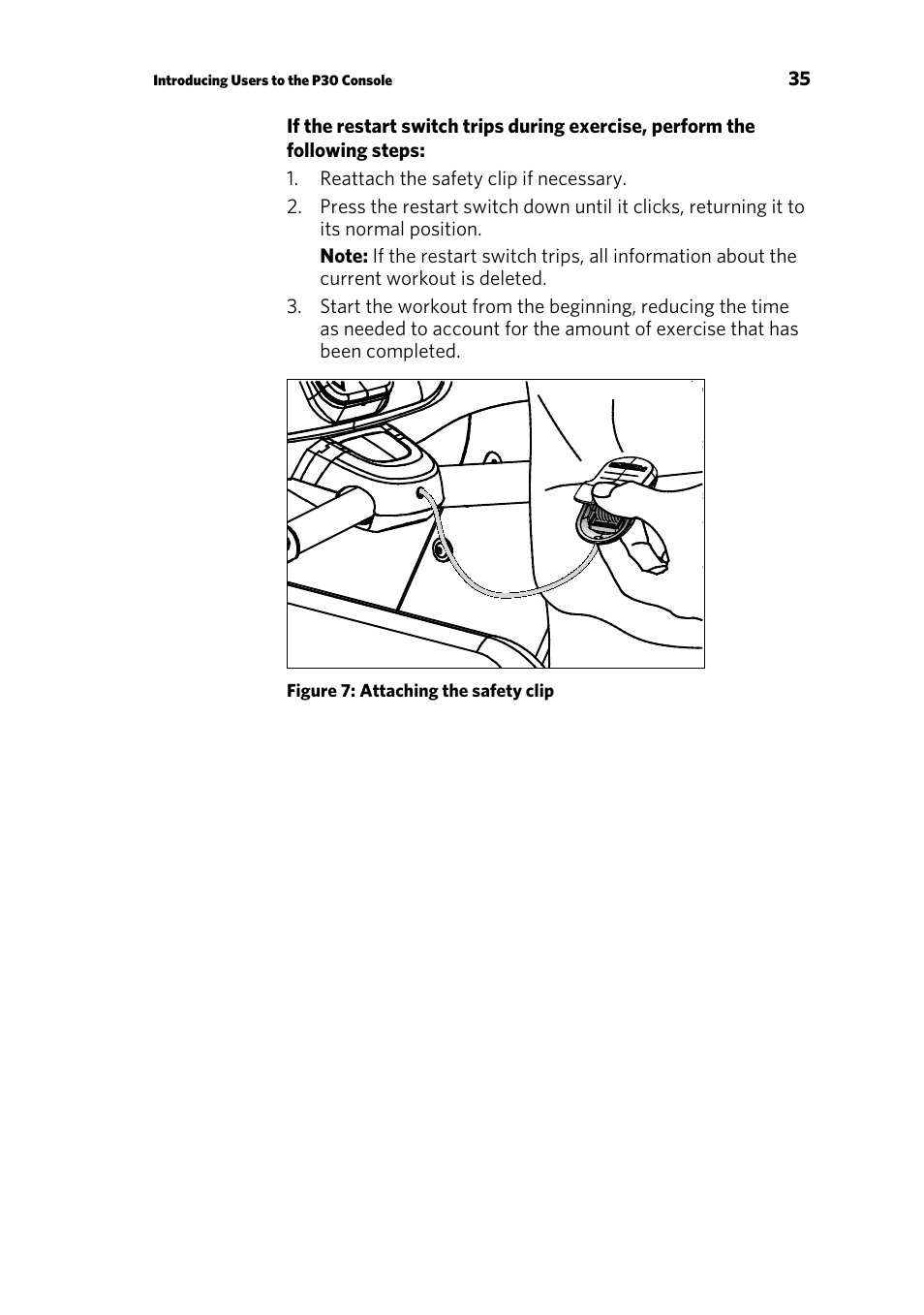 Treadmill auto stop™ (automatic stop) function | Precor P30 User Manual | Page 37 / 104
