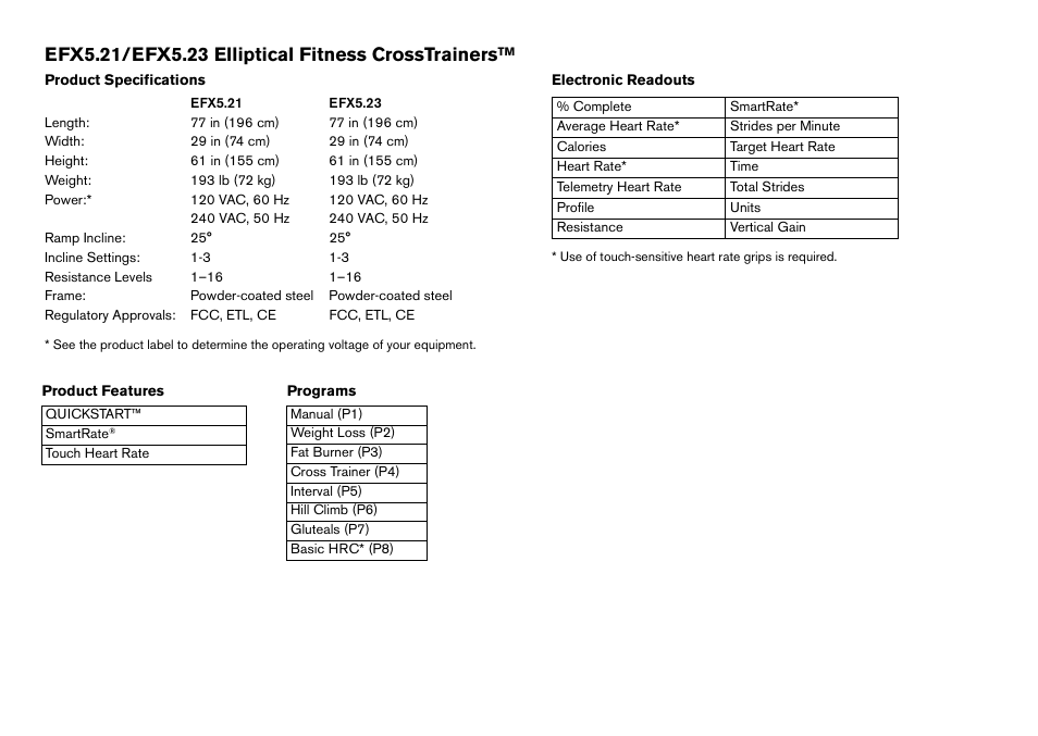 Precor EFX 5.23 User Manual | Page 59 / 60