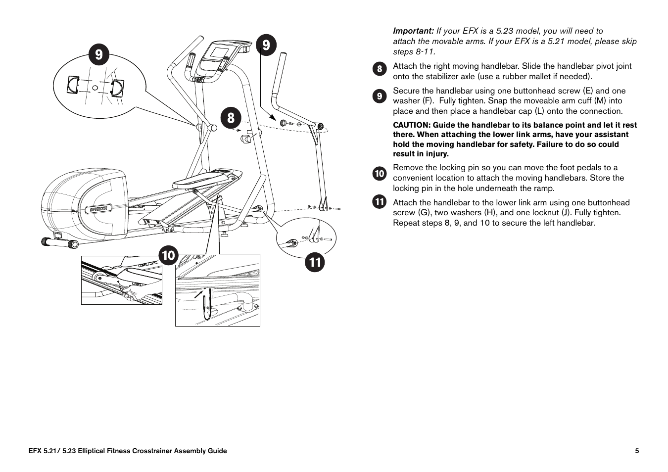 Precor EFX 5.23 User Manual | Page 7 / 60