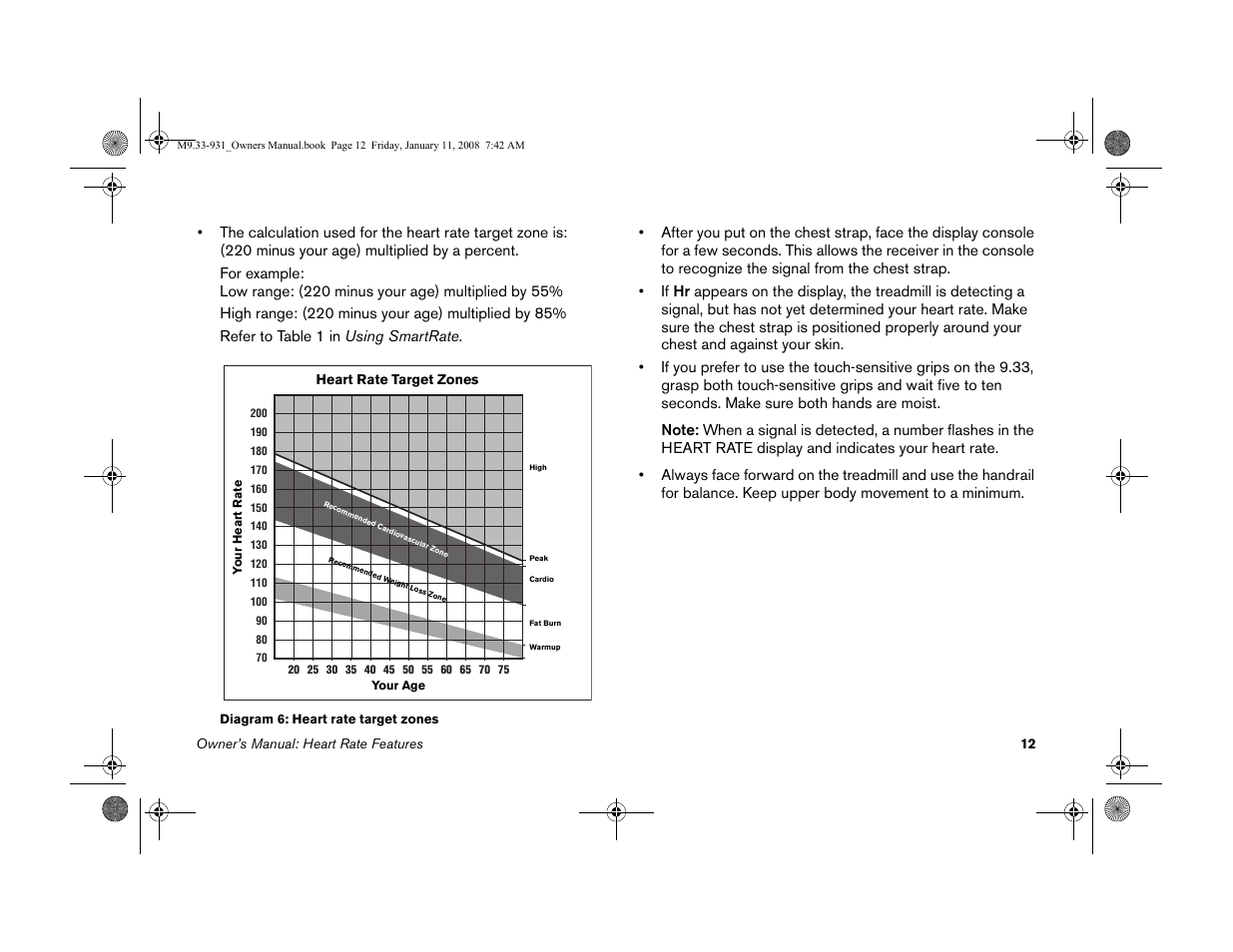 Precor LOW-IMPACT TREADMILLS 9.33 User Manual | Page 14 / 86
