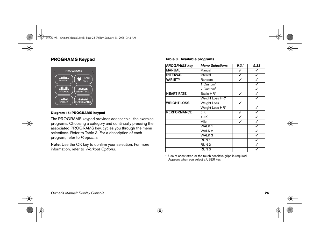 Precor LOW-IMPACT TREADMILLS 9.33 User Manual | Page 26 / 86