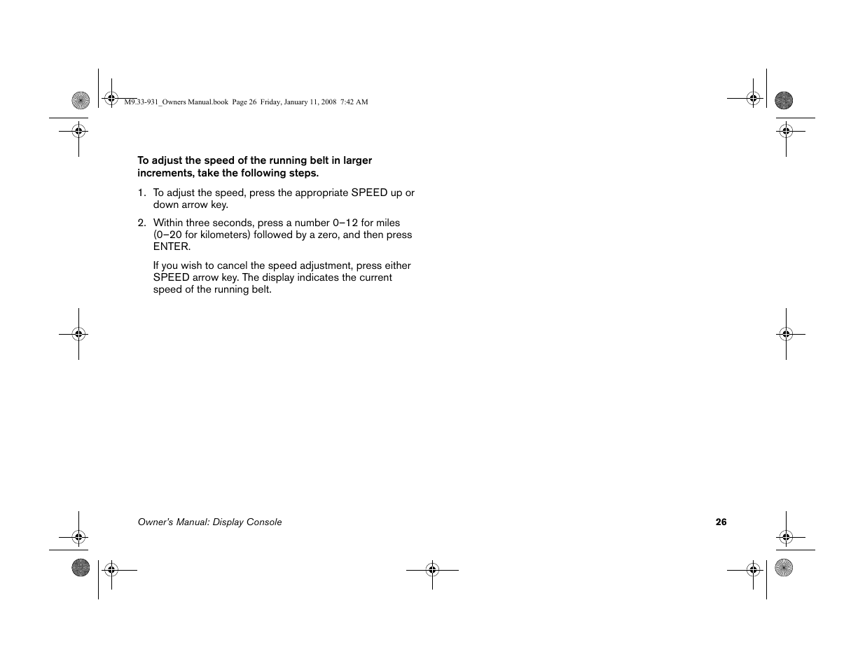 Precor LOW-IMPACT TREADMILLS 9.33 User Manual | Page 28 / 86