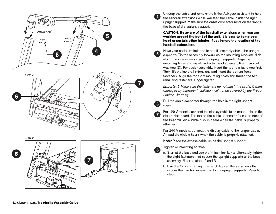 Precor LOW-IMPACT TREADMILLS 9.33 User Manual | Page 80 / 86