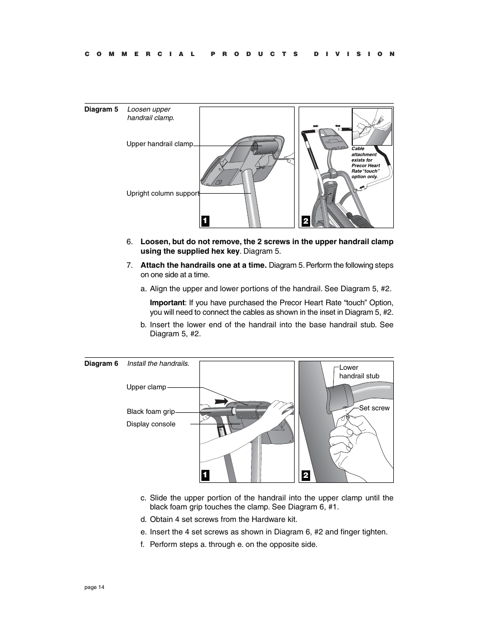 Precor Commercial EFX EFX546 User Manual | Page 14 / 40